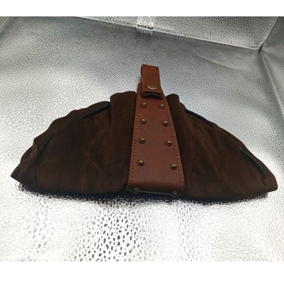 5PC Renaissance Medieval Belt Set w/ Pouch, Bottle, Hikes Faux Leather Cosplay - Picture 10 of 13